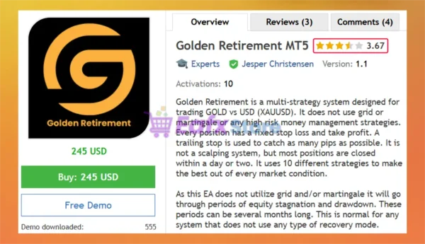 Golden Retirement MT5 Overview