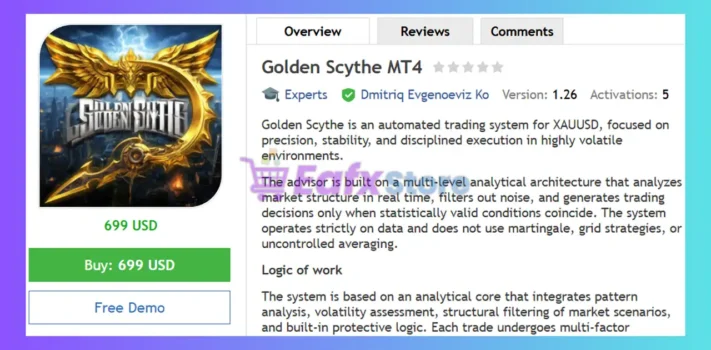 Golden Scythe MT4 Review