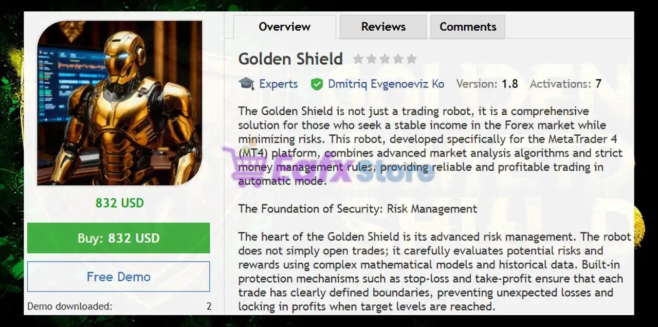 Golden Shield EA MT4 (Latest version) - Unlimited 2 Golden Shield EA Review