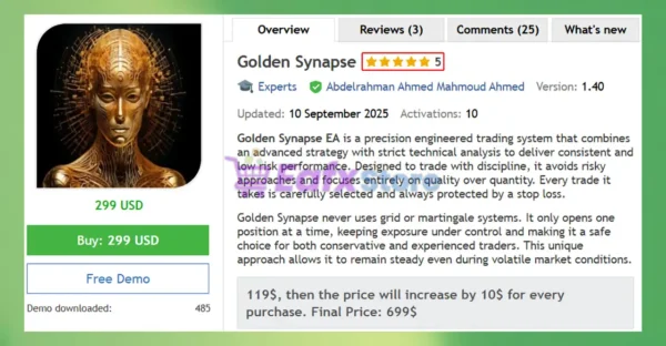 Golden Synapse EA MT5 Overview