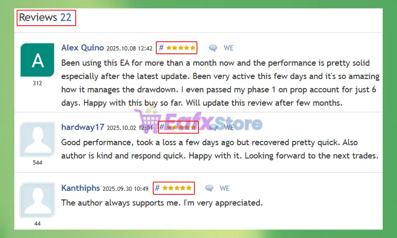 Golden Synapse EA MT5 + SetFiles (Latest version) – GroupBuy 7 Golden Synapse MT5 is rated 5 stars by users