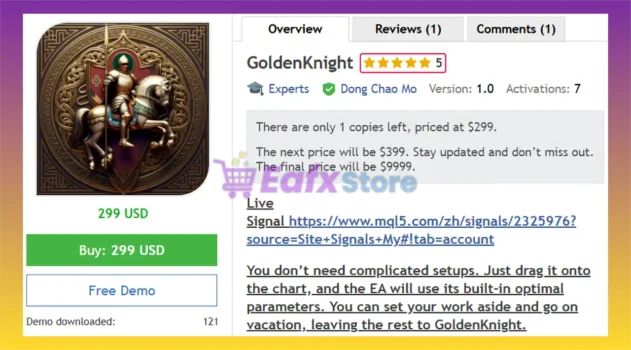 GoldenKnight EA MT5 Overview