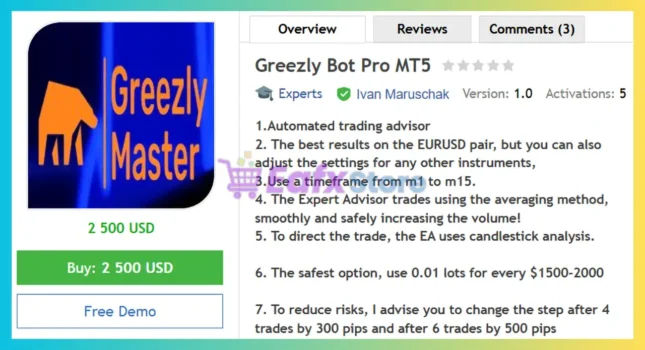 Greezly Bot Pro MT5 Review