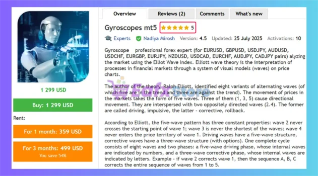 Gyroscopes MT5 Overview