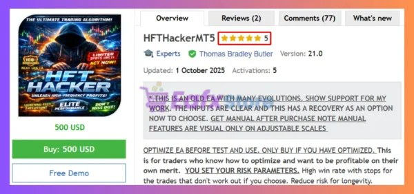 HFTHackerMT5 Overview