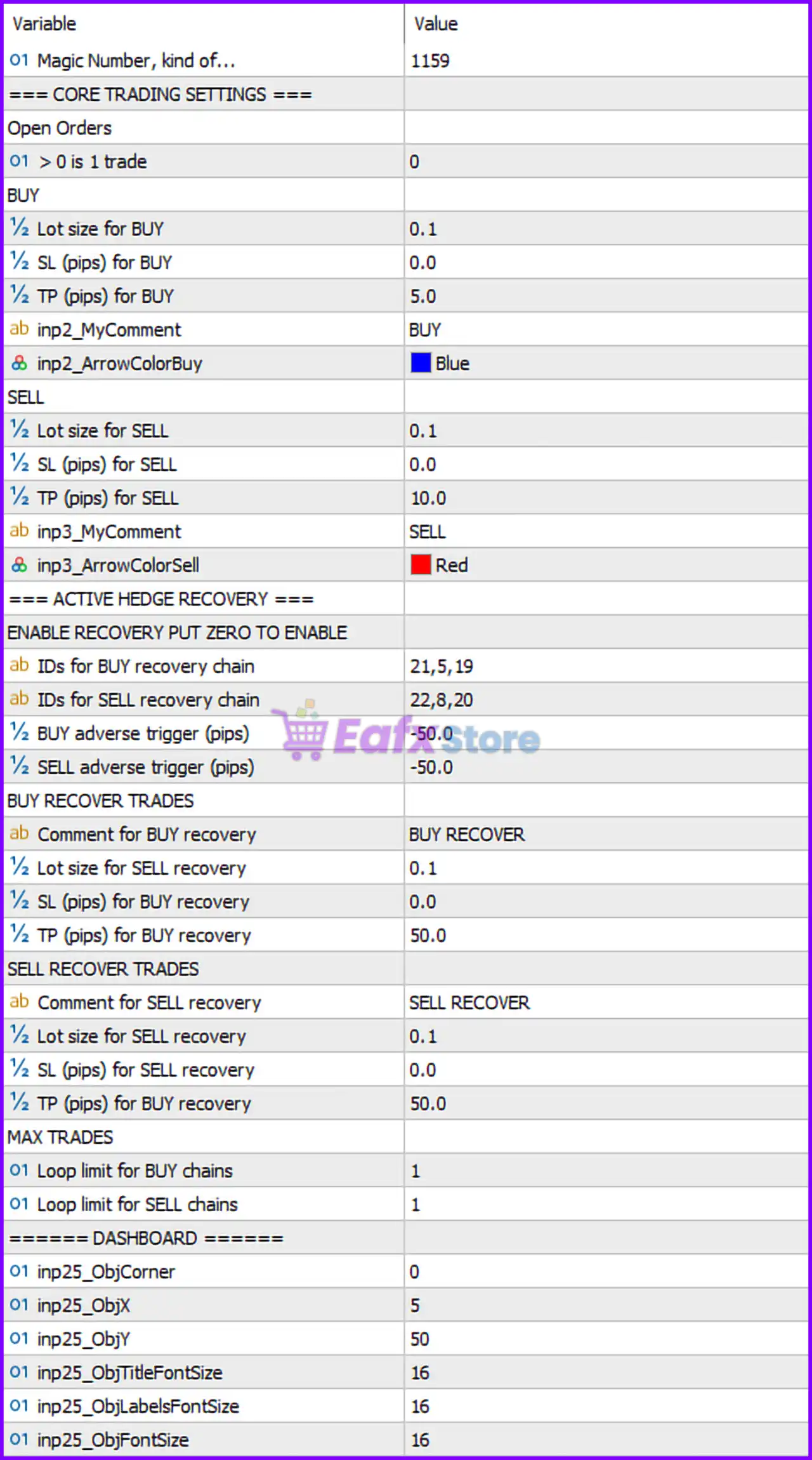 HFTHackerMT5 with SetFiles (Latest version) – GroupBuy 8 HFTHackerMT5 Settings Panel