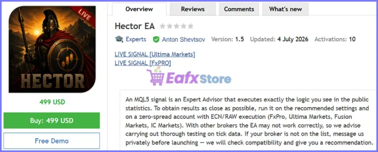 Hector EA MT5 Review