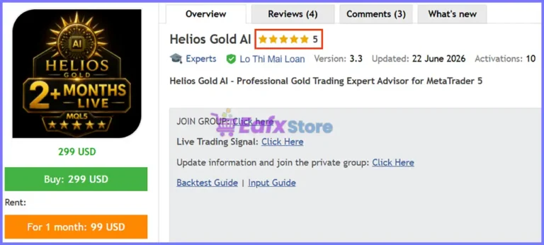 Helios Gold AI EA MT5 Review