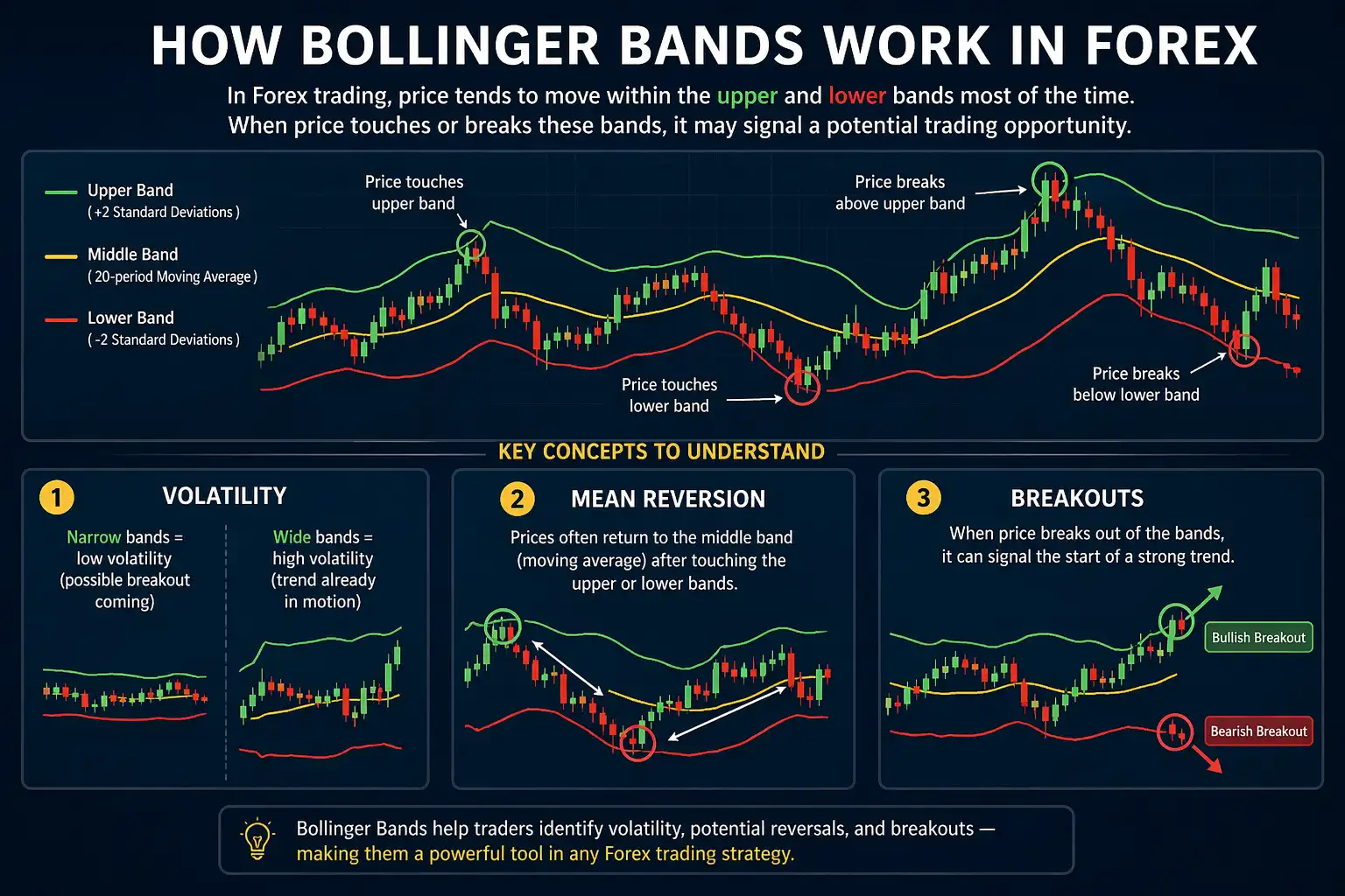 How Bollinger Bands Work in Forex