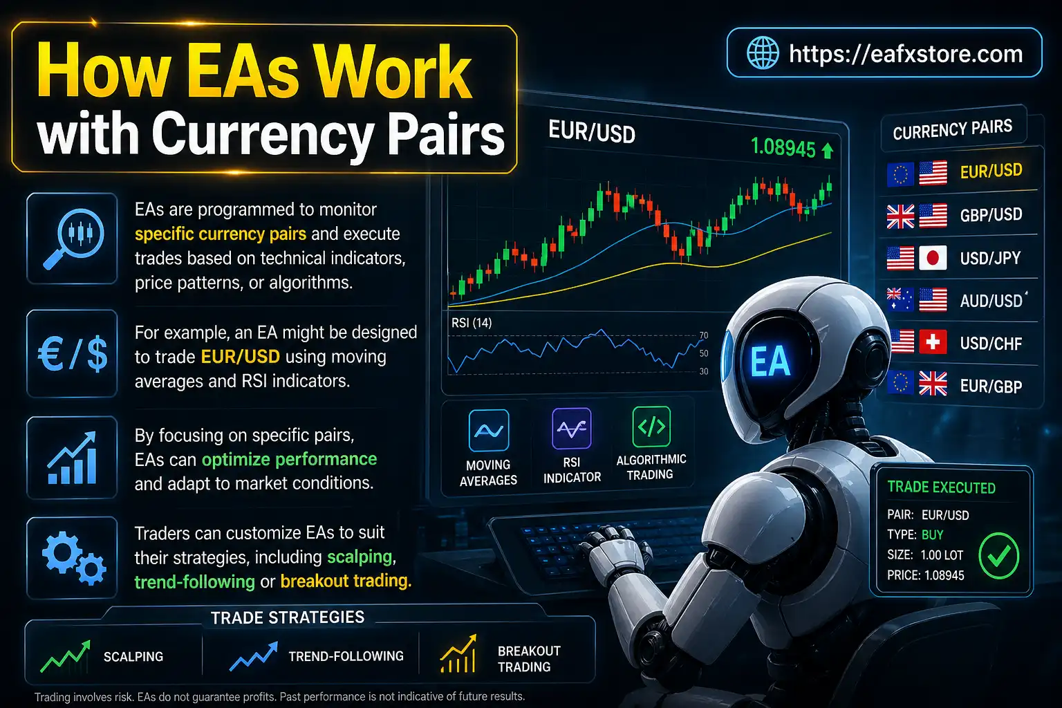 How EAs Work with Currency Pairs