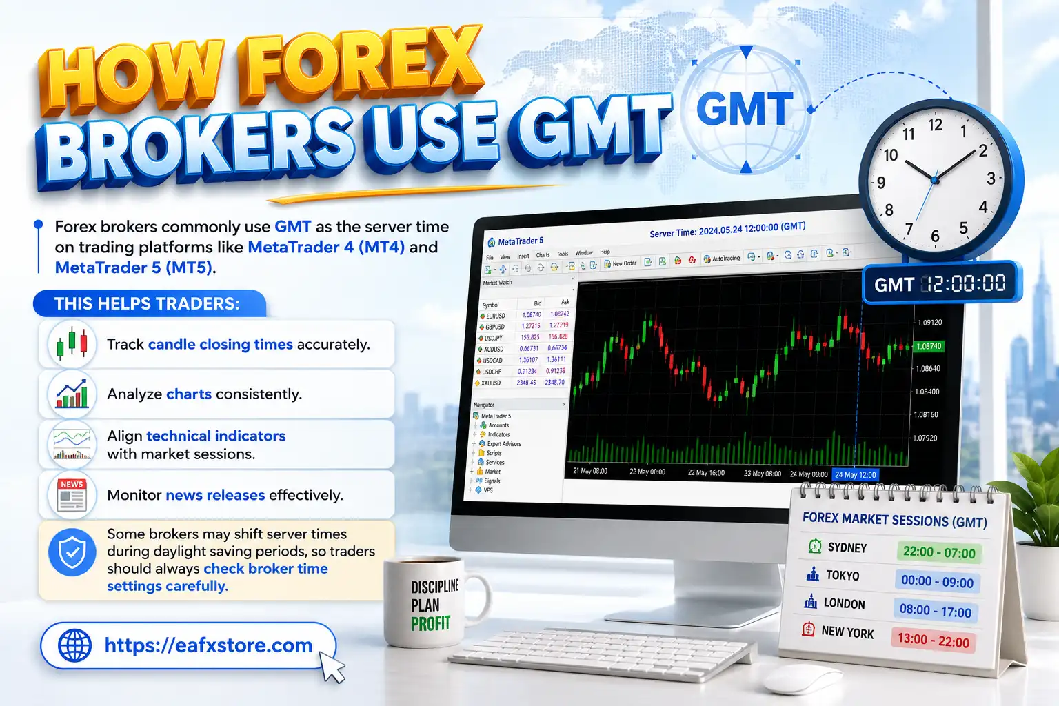 How Forex Brokers Use GMT