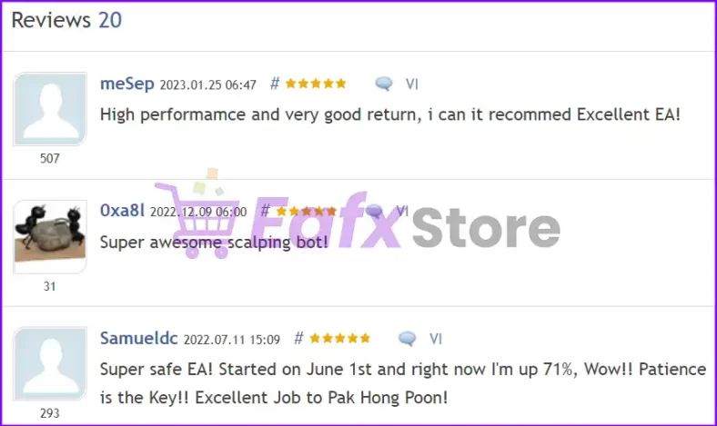 Hunting Cat Scalper MT4 is well-reviewed by the MQL5 community