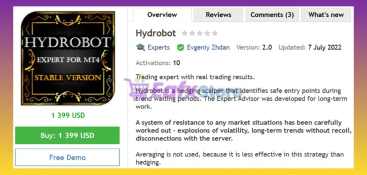 Hydrobot EA MT4 Review