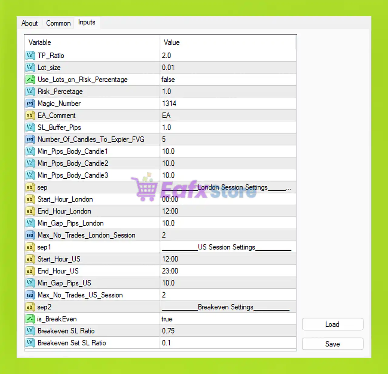ICT Silver Bullet EA MT4 – Settings Overview 3