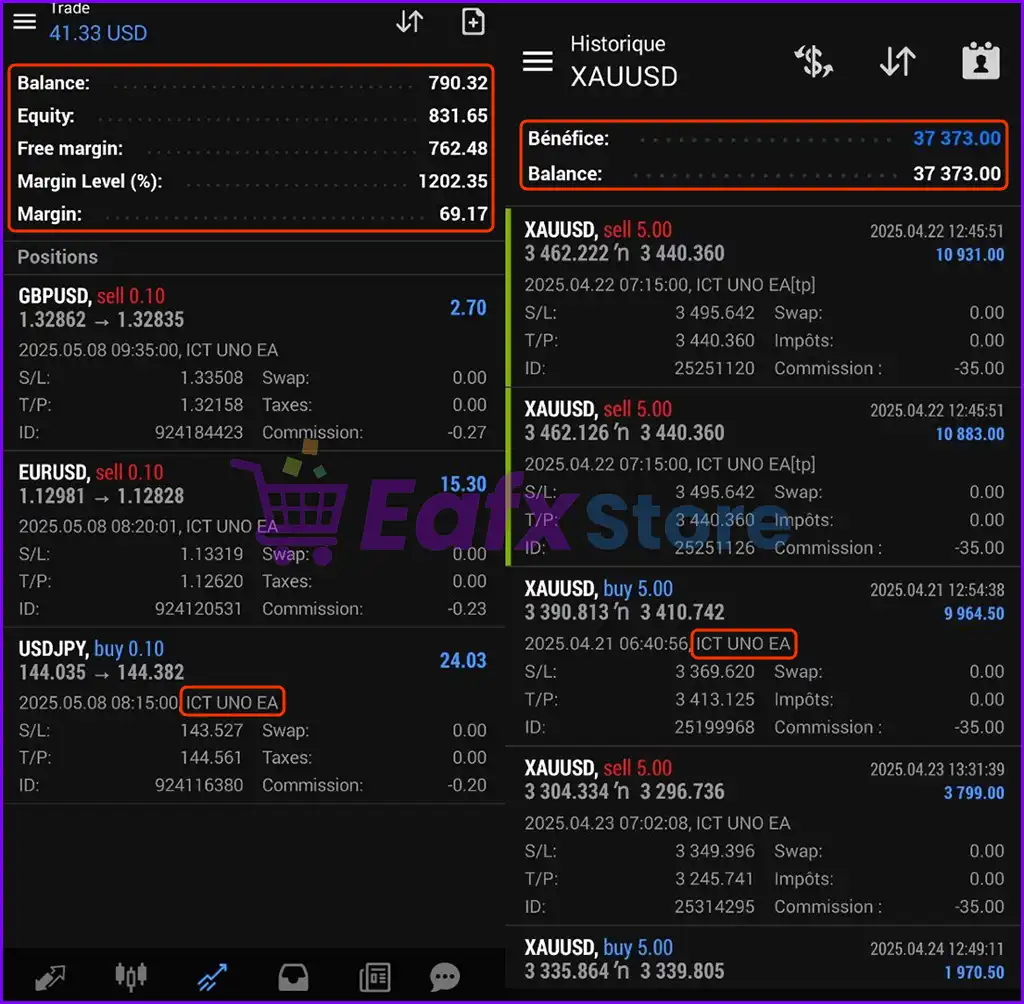 ICT UNO EA MT4 v2.0 with SetFiles (Platform build 1441+) 3 ICT UNO EA Live Trading Results