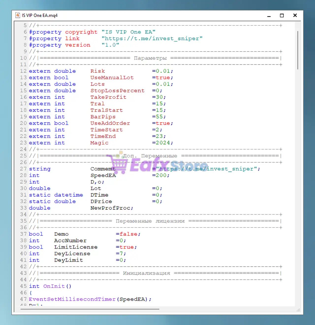 IS VIP One EA Source Code MQ4 with SetFiles (Unlimited) 2 IS VIP One EA MQ4 Overview