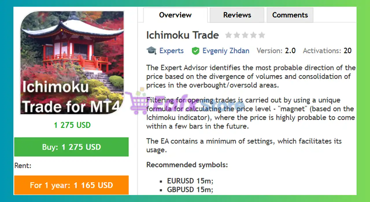 Ichimoku Trade EA MT4 (Latest version) - Unlimited 2 Ichimoku Trade EA MT4 Review