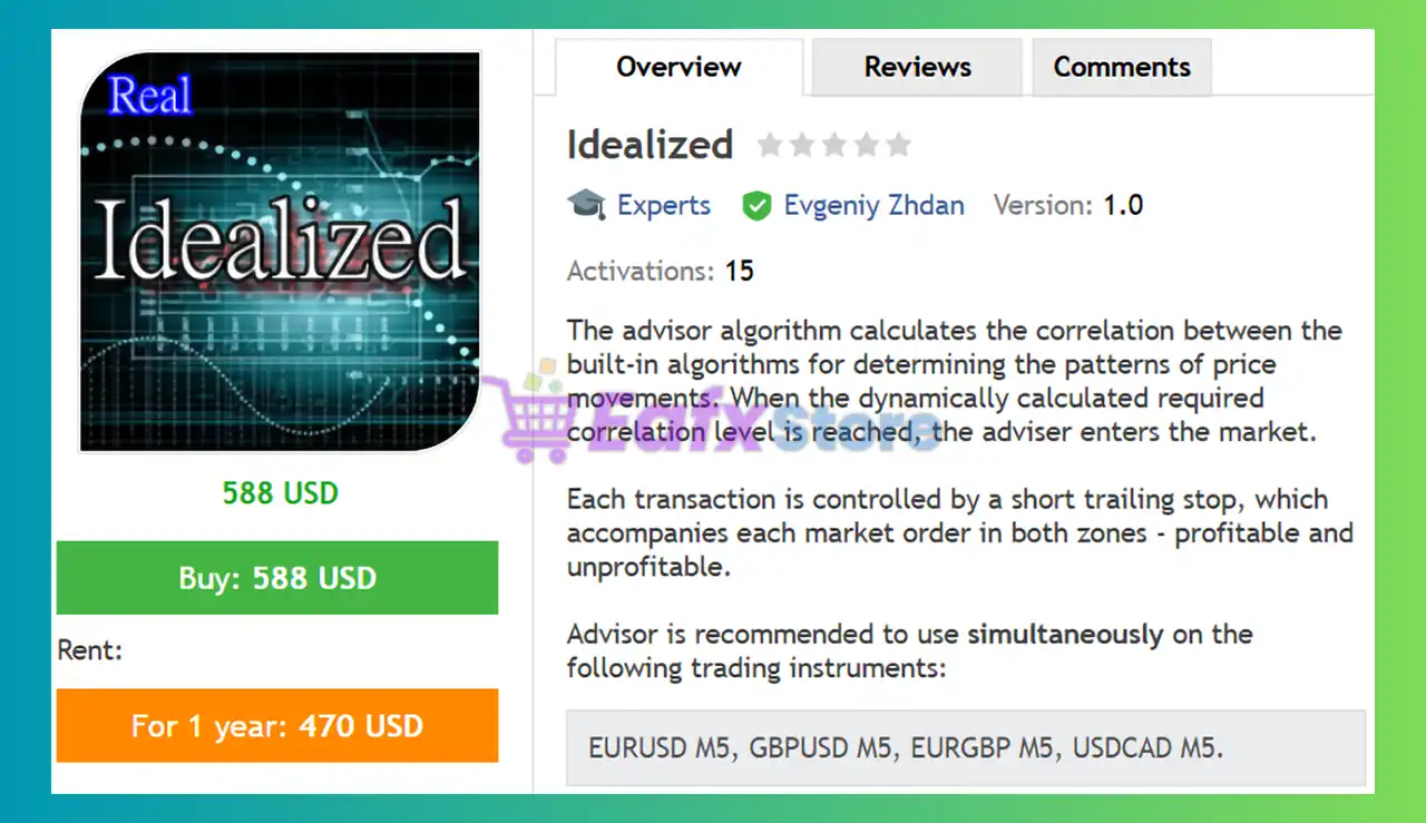 Idealized EA MT4 (Latest version) - Unlimited 2 Idealized EA MT4 Review