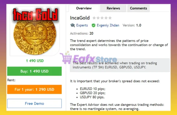 IncaGold EA MT4 Review