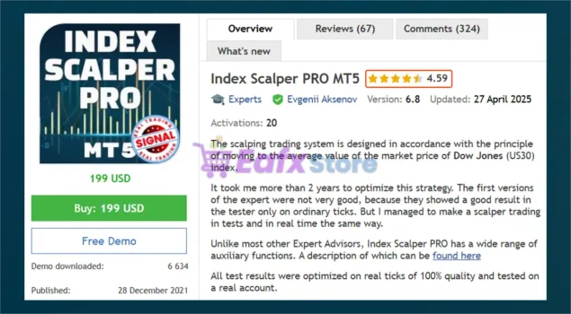 Index Scalper PRO MT5 Overview
