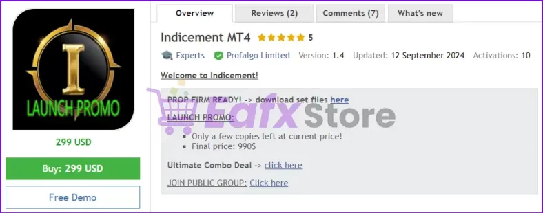 Indicement MT4 Overview