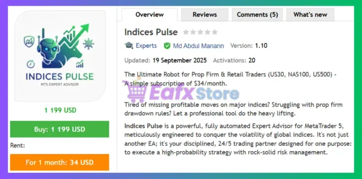 Indices Pulse EA MT5 Review