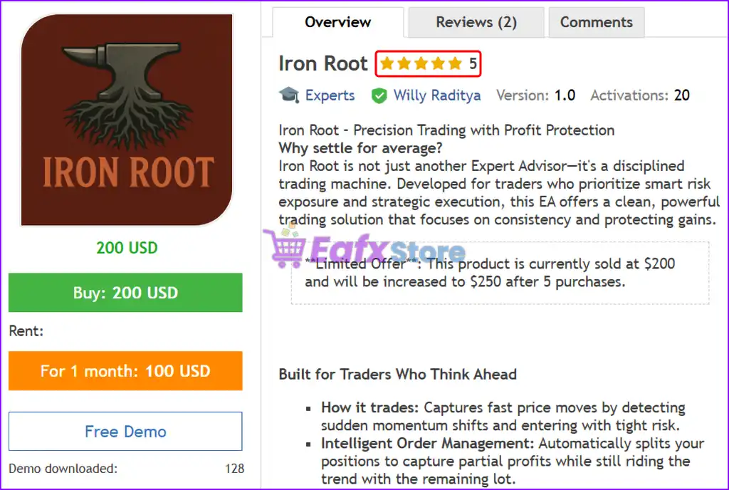 Iron Root EA MT5 (Latest version) – GroupBuy 2 Iron Root EA MT5 Overview