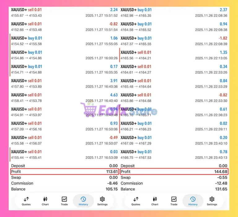 JS Hedging Pro EA Trading Results