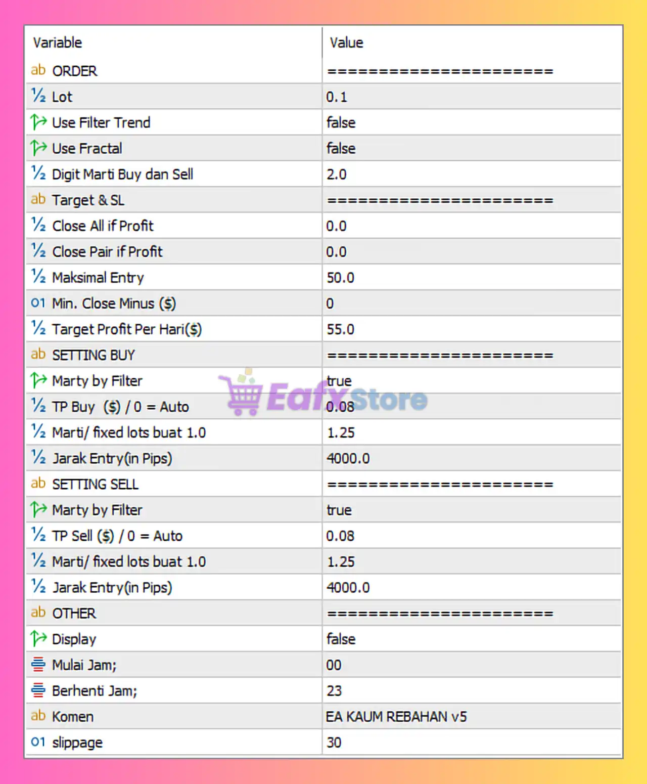 JS Hedging Pro MT5 Settings – Full Parameter Review & Expert Analysis 3