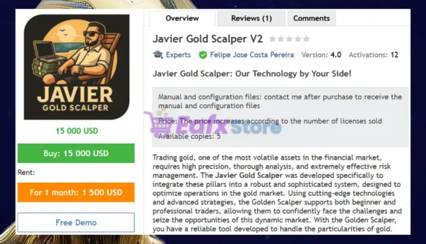Javier Gold Scalper V2 MT4 Overview