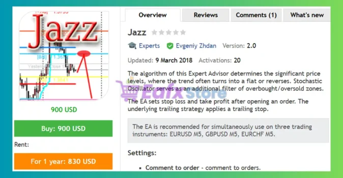 Jazz EA MT4 Review