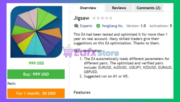 Jigsaw EA MT4 Review