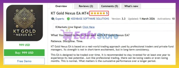 KT Gold Nexus EA MT4 Review