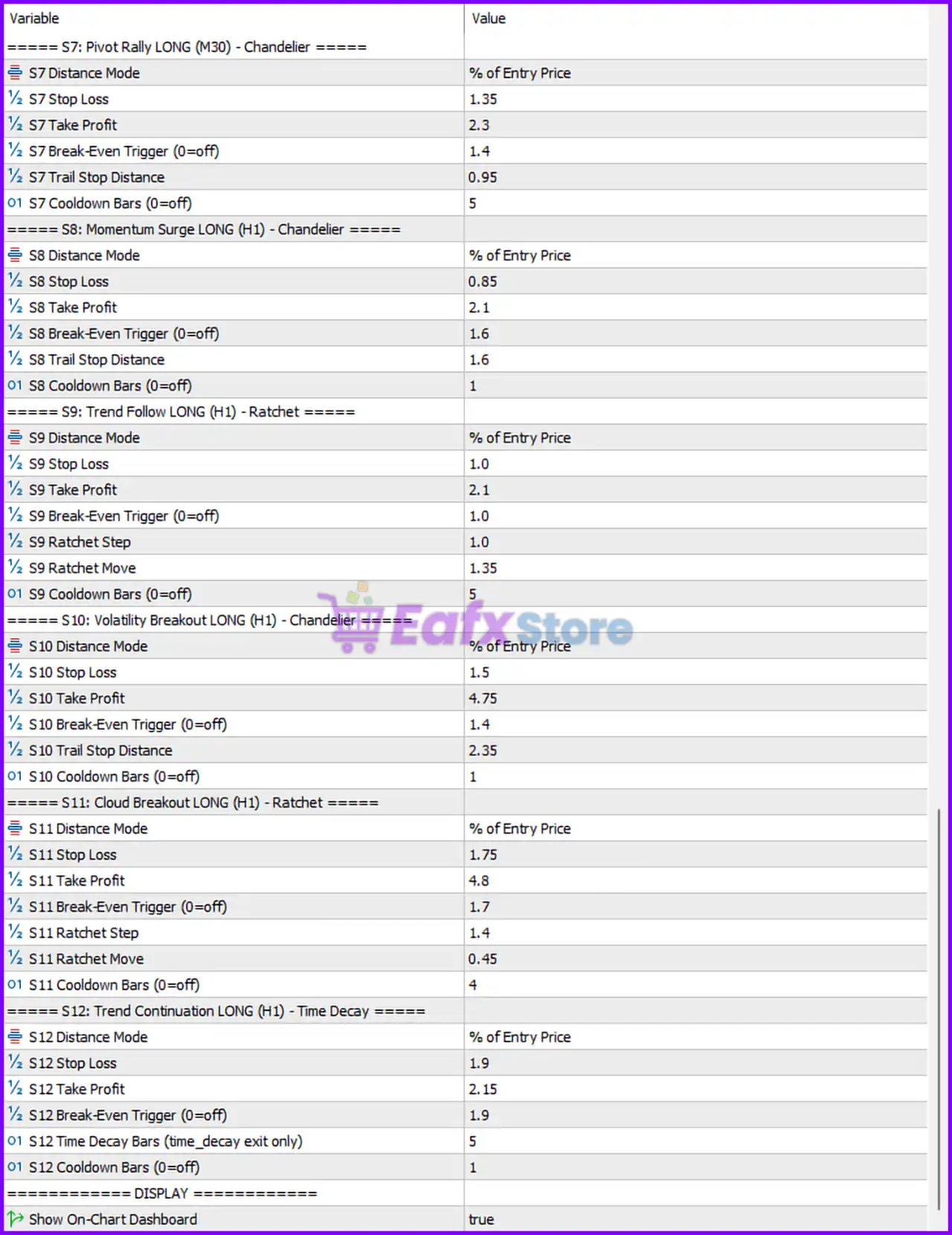 Karat Killer EA MT5 Settings Analysis & Full Reviews 5 Karat Killer MT5 Settings Panel