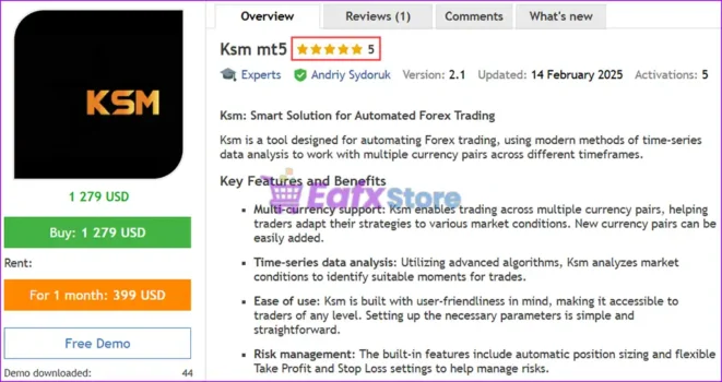 Ksm mt5 Overview