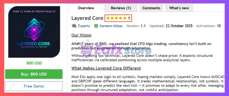 Layered Core EA MT5 Review