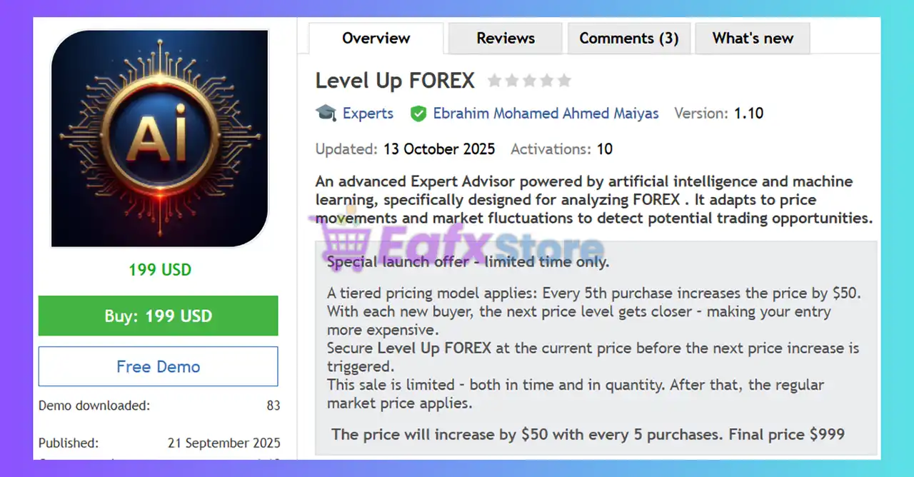 Level Up FOREX EA MT5 (Latest version) – GroupBuy 2 Level Up FOREX EA MT5 Review