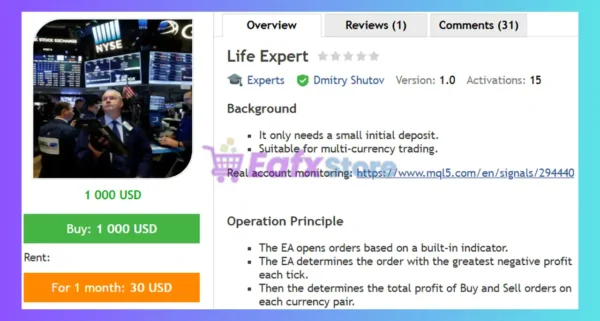 Life Expert MT4 Review