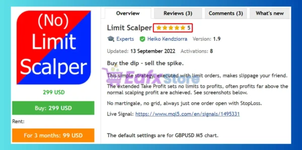 Limit Scalper EA Review