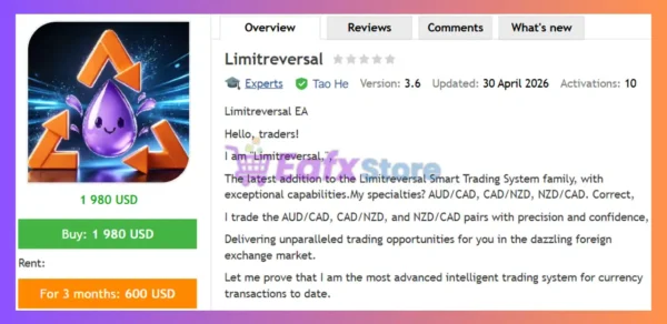 Limitreversal EA MT4 Review