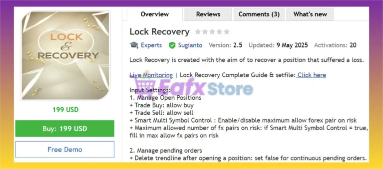 Lock Recovery EA MT5 Overview