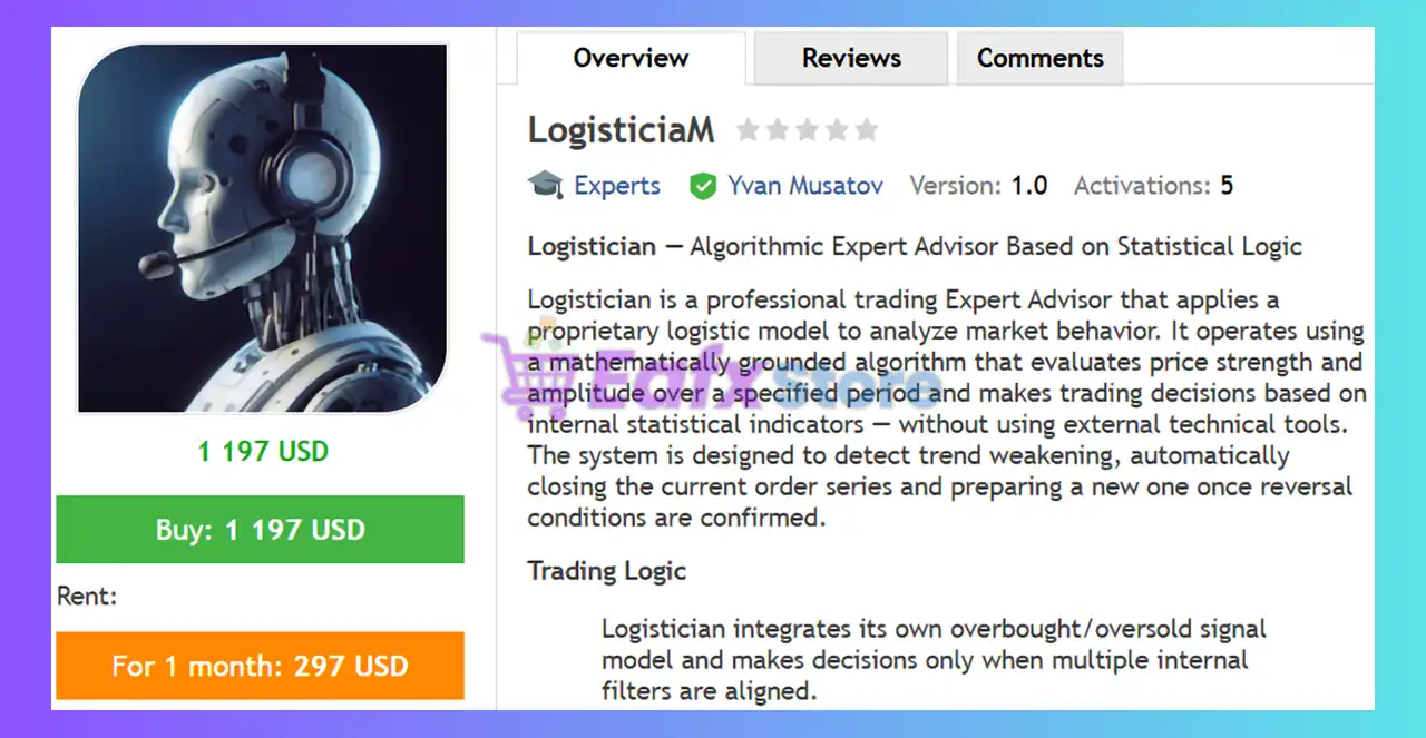 LogisticiaM EA MT4 (Latest version) - Unlimited 2 LogisticiaM EA MT4 Review