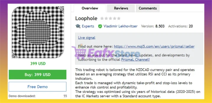 Loophole EA MT5 Overview