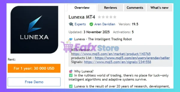 Lunexa MT4 Review