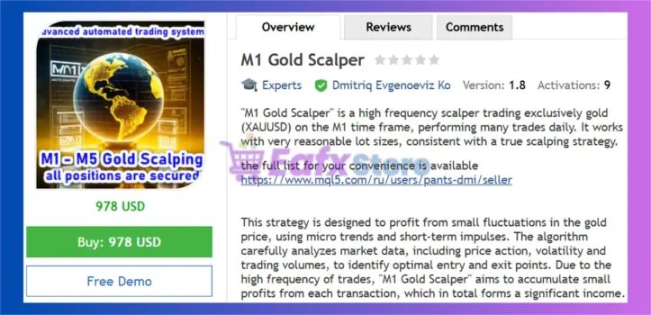 M1 Gold Scalper EA Review