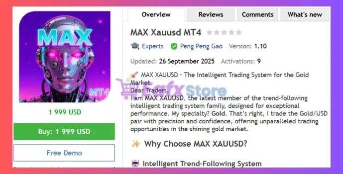 MAX Xauusd MT4 Review