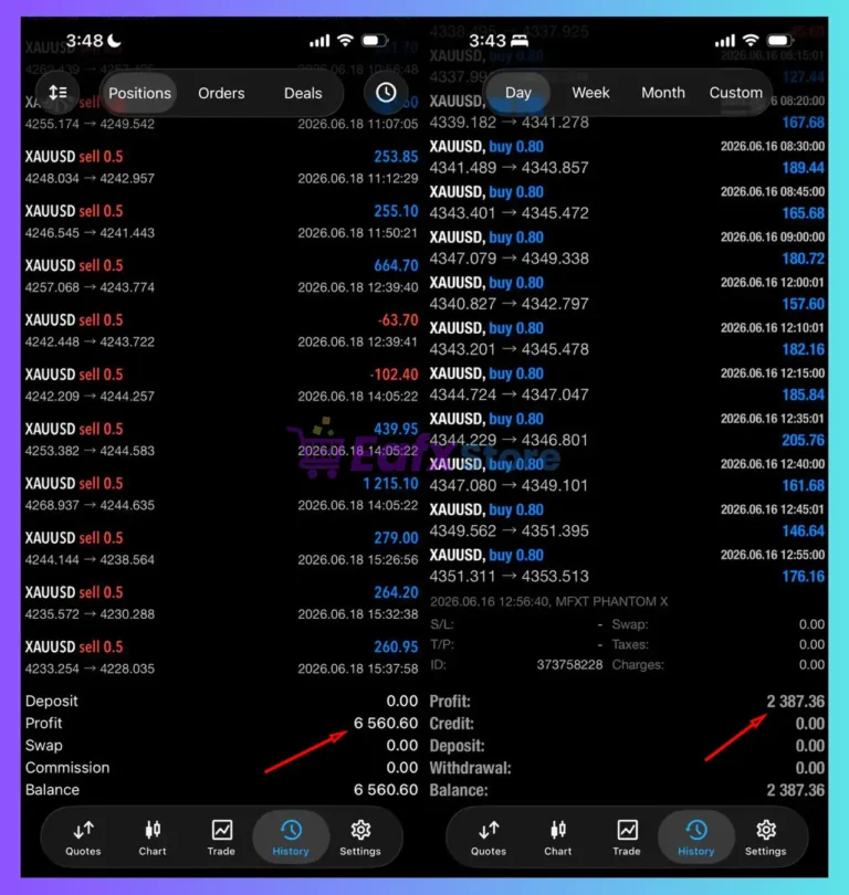MFXT PHANTOM X MT5 Trading Results