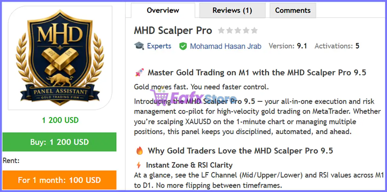 MHD Scalper Pro EA MT5 (Latest version) | Available 2 MHD Scalper Pro EA MT5 Review