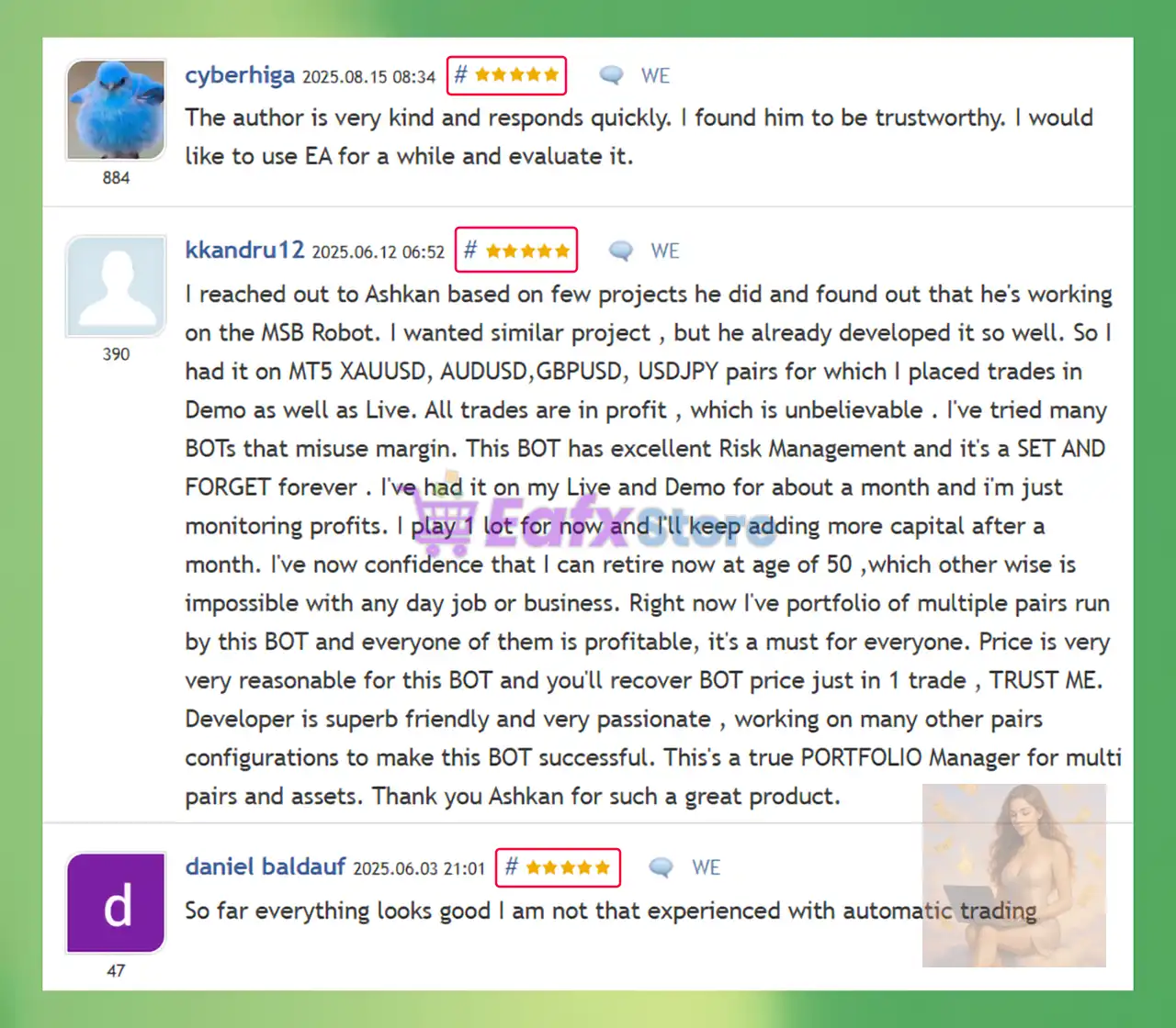 MSB Robot MT5 (Latest version) – GroupBuy 6 MSB Robot MT5 is rated 5 stars by users