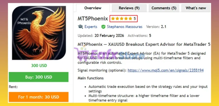 MT5Phoenix EA Review